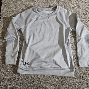 UNDER ARMOUR TRAINING CREW NECK  Women's Large Grey SWEATER STYLE 1282675
